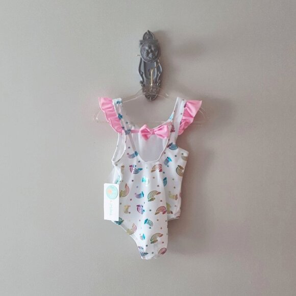 NWT Mia & Miles rainbow shine one piece swimsuit - Picture 3 of 4